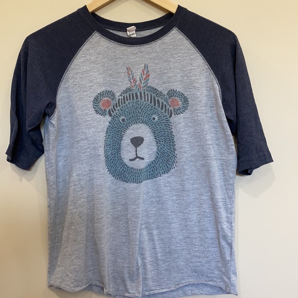 L.A.T. Boho Bear Jersey Shirt Medium - Picture 6 of 7